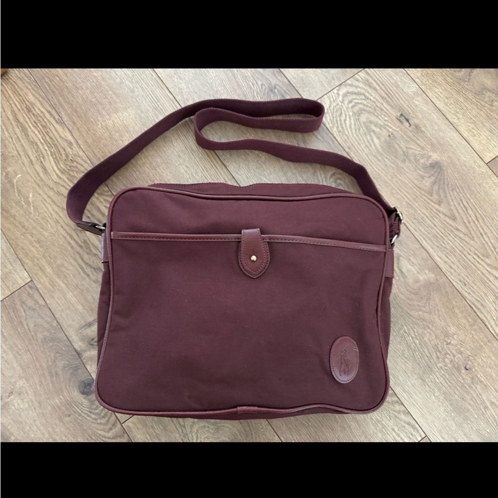 Ralph Lauren Bookbag burgundy -rare and vintage